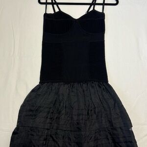 bebe Black Strapless Dress